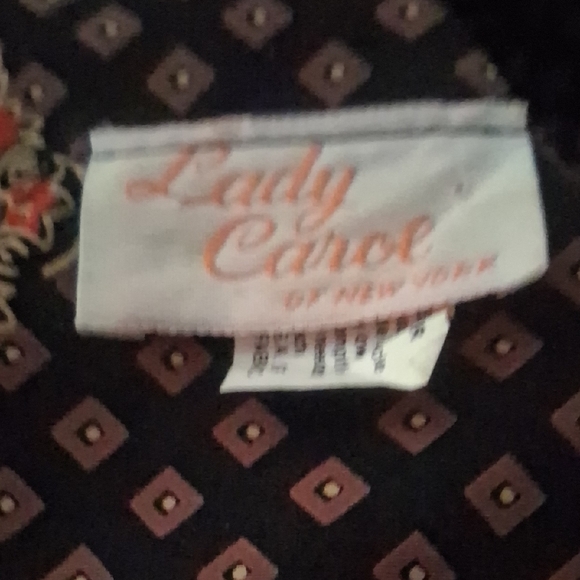 Vintage Lady Carol Boho Midi Dress | Size XL (Est.) Made USA - Picture 2 of 10